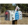 Image 1 : Country Rustic LICENSE PLATE Mailbox  #2126222