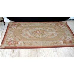 3'x5' Handstitched Aubusson-style rug #2126309