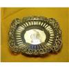 Image 1 : Sterling Silver Tray with Pierced Foliate Edge #2126332