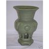 Image 1 : ART POTTERY GREEN RAMS HEAD/TAILS VASE - Circa #2126453