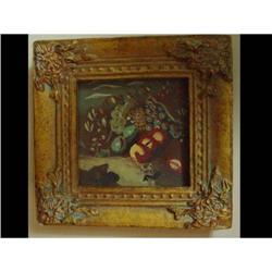 VINTAGE MINIATURE FRAMED OIL PAINTING #2126506