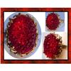 Image 1 : Firey RED czech MOLDED GLASS Vintage RING #2126524