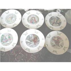 Set 6 Royal Doulton Christmas Plates 1977-82 #2126573