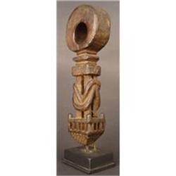 19th C. Nepalese Butter Churn Handle, Folk Art #2126578