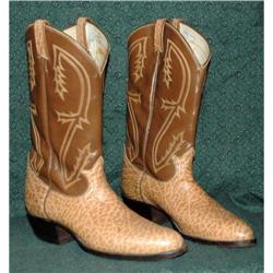 Fancy Tony Lama Leather Cowboy Boots 10.5B #2126807