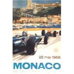 Monaco 1966 Poster, Later printing ca 1980s #2126819