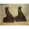 Image 1 : German Shepherd Bookends Bronze/Cast Metal #2126829