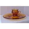 Image 1 : Kings Crown Amber-Colored Snack Sets (6) #2126836