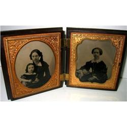 Daguerreotype of a Mom with her little girl and#2126846