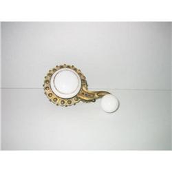 Victorian Gilded Bronze Porcelain Bell Pull #2126848