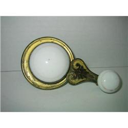 Victorian Gilded Bronze Porcelain Bell Pull #2126850