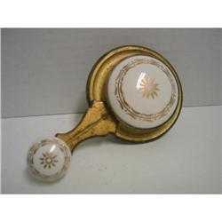 Victorian Gilded Bronze Porcelain Bell Pull #2126852