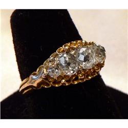 Antique Victorian Diamond 18K Yellow Gold Ring #2136531