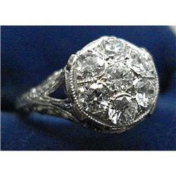 Art Deco 18k Diamond Filigree 70pts #2136538