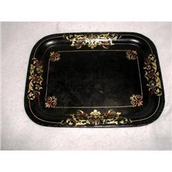 French Tole Tray Metal Hand Painted C.1850 #2136560