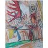 Image 1 : Roberto Matta Pastel Drawing W/Documents. #2136617