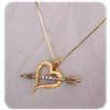 Image 1 : 14k & Platinum Open Heart w/Arrow, Diamonds #2136644