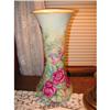 Image 1 : HUGE HAND PAINTED VASE WITH ROSES #2136670