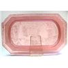 Image 1 : Brockwitz WILLOW Pink Pressed Glass Vanity Tray#2136824