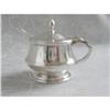 Image 1 : Antique Silver Mustard Pot with Spoon #2137030