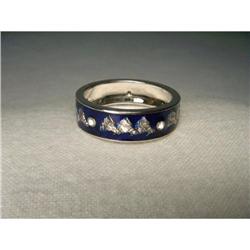 Hidalgo Enamel 18K WG Horse Diamond Band #2137220