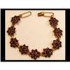 Image 1 : Victorian Bohemian 72 Garnet CLUSTER bracelet #2137251