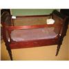 Image 1 : CANED BABY CRIB MAHOGANY EMPIRE #2137314