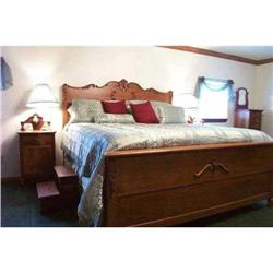 Queen size solid oak bed New  antique style #2137430