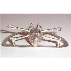 Edwardian Silver Fox Hunting Menu Holder #2137458