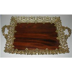 Grand French 19th Century Mahogany Tray #2137468