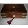 Image 1 : Georgian Brass Bound Mahogany Table-top Box  #2137472