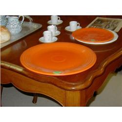 3  Fiesta Orange Plates/Charger  #2137496