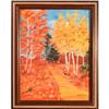 Fall Walkway - landscape oil painting #2150581