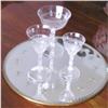 Image 1 : Set of Antique Crystal Stemware #2150672