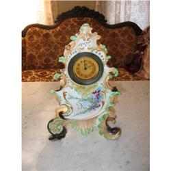 RARE EARLY LIMOGES  MANTEL CLOCK #2150826