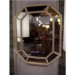 Vintage Faux Bamboo Mirror-eames era #2150862