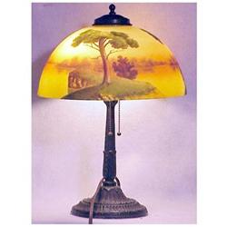 Jeannette reverse painted lamp Hand decorated  #2150944