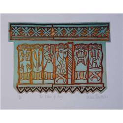 Valerie Thornton, etching, Elders of Avy #2150971