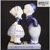 Image 1 : Delft Figurine of Boy and Girl Kissing #2151008