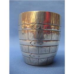 Art Nouveau hand chased sterling Kiddush #2151043