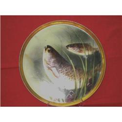 Beautiful hand painted Limoge plate with Fish #2151048