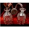Image 1 : Pair of Two-Light Crystal Wall Sconces #2151085