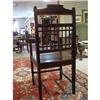Image 1 : Arts and Crafts style walnut chair #2151122