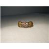 18K Yellow Sapphire Brown Diamond Floral Ring #2151155