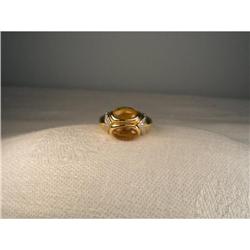 Rare Estate 14K YG Gold Cabochon Citrine Ring #2151236