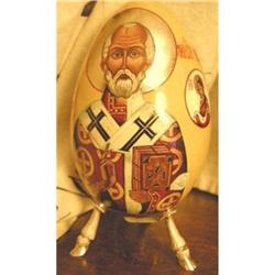 Russian Easter Egg:  St Nicholas Faberge Legs #2151354