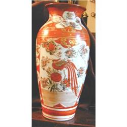 Antique Large Japanese Kutani Vase #2151359