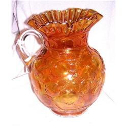 Fenton  apple tree marigold pitcher #2151521
