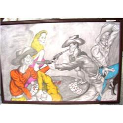 Henry Davis Jr. Mixed Media Drawing #2151532