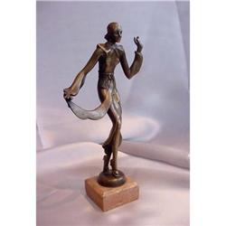 Antique Austrian Bronze Lady by J. Lorenzyl #2171088